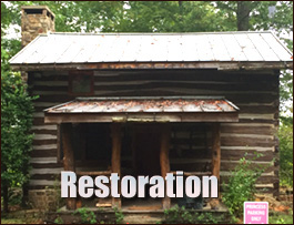 Historic Log Cabin Restoration  Dawson County, Georgia